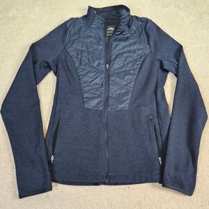 The North Face Women FlashDry Hybrid Quilted Jacket Navy S Insulated Performance